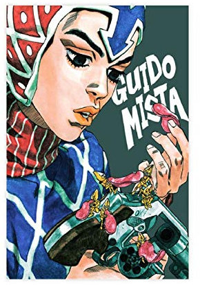 Anime Guido Mista JoJo's Bizarre Adventure Golden Wind Leinwand Poster Schlafzimmer Dekor Sport Landschaft Büro Zimmer Dekor Geschenk 30 × 45 cm ohne Rahmen style1