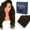 Fshine Tape in Extensions Echthaar Braun 30cm 30g 20 Stücke Echthaar Extensions Tape Dunkelbraun Unsichtbar Klebe Haarverlängerung Farbe 2