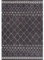 payé Teppich Wohnzimmer Ethno Boho - Grau 120x170cm - Hochflor Weich Raute Muster Schlafzimmer Flur Dekoration Läufer - Skandi Orientalische Deko