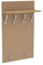 AKKE 90x60 | MAXI Garderobenpaneel Wandgarderobe Garderobe Wandpaneel Kleiderstange ALUMINIUM | EICHE HELL