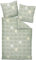 Janine Mako-Satin-Bettwäsche J. D. 155x220 + 80x80 cm salbeigrün-Limone