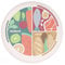 Miniland Plato Nutrihealthy - Ideal para aprender a comer sano y diferenciar los tipos de alimentos.