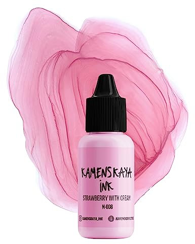 Kamenskaya Alkohol Ink Nude Line 15 ml (N-008 Erdbeere mit Creme)