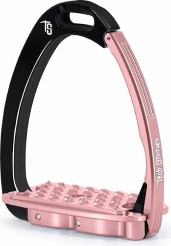 4 staffe di sicurezza EVO Venezia (coppia), Jump/Cross Country, Made in Italy (Nero/Rosa)
