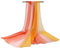 Flybloom Frauen Bauchtanz Schleier Chiffon Tanzen Handschal allmähliche Farbe(Orange)