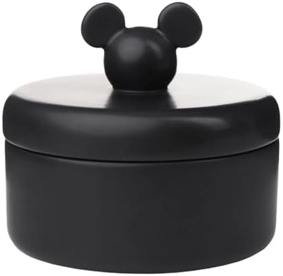 Disney Home Mickey Mouse Head Vorratsdose aus Keramik, Schwarz