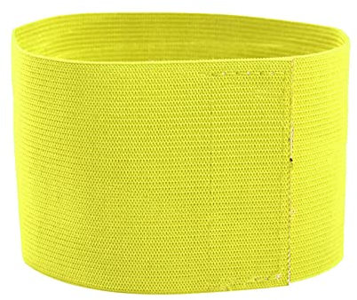 Fußball Armbinde Fußballkapitäne Armbinde, Kapitänsbinde Fußball Armbinde Erwachsene Verstellbare Captain Armband, Kapitänsarmband für Fußball, Eishockey, Rugby, Netball, Tennis, Basketball(Gelb)