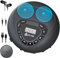 KLIM Speaker + Lettore CD Portatile Con Altoparlanti + Bluetooth + NUOVO + Batteria Ricaricabile + Lettore CD Stereo con Auricolari Inclusi + CD Player + microSD + AUX + Ideale per l'auto