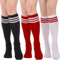 DRESHOW 3 Paia Calzettoni Calze Gambaletto Calzini Lunghi Calzettoni Coscia Scaldamuscoli Stivali Ginocchio Alta Calze di Avvio per Ragazze e Donna