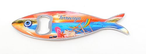 Kühlschrankmagnet, Turm, 14 cm, Flaschenöffner, Surfbrett, spanische Erinnerung, Kühlschrankmagnet