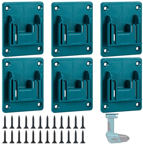 Supports de Batterie pour Makita 18 V Porte-Outils de Batterie pour BL1860 BL1850 BL1840 BL1830 avec 10 Vis 6 Pièce