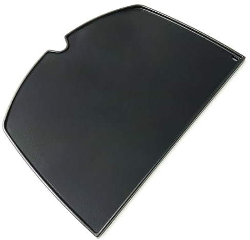 Plancha de hierro fundido 6560 para Weber Q300 Q320 Q3000 Q3100 Q3200 Q3400 Series Gasgrill,44,45 CM Sartén Accesorios para Weber 404341 57060001 586002,6506 Grillgriddle para Weber er Q Parrillas de