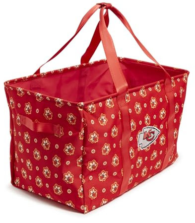 Vera Bradley Damen Recycled Lighten Up NFL Large Car Tote Reisetasche, Kansas City Chiefs auf rot/gelbem Bandana
