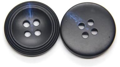 15-25mm Imitation Hornknöpfe Mantelnähte Knöpfe, Dunkelblau, 20mm 15pcs