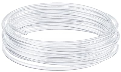 Pawfly Aquarium Tuyau pour Ligne Aérienne 12 m De Tuyau Standard 4/6 mm pour Pompe à Air pour Aquarium Tuyau Flexible en PVC Pur Tuyau en PVC Pur pour Aquarium, Jardin, Terrarium Et Étang