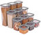 astor24 PREMIUM Vorratsdosen Set mit Deckel Luftdicht | 10er Vorratsbehälter | BPA-FREI | Müsli Mehl und Zucker | 0,5-2 Liter | 5 Größen | Aufbewahrung & Organisation für alle Lebensmittel