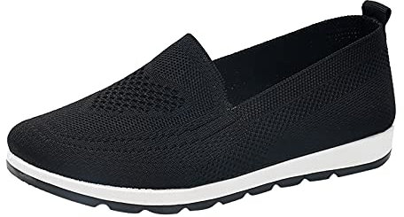 Zapatillas Sin Cordones Mujer Zapatillas Running Mujer Zapatillas Mujer Tenis de Mujer Zapatillas Sin Cordones Mujer Zapatillas Vestir Mujer Zapatillas Mujer Tenis de Mujer (Black, 39)