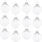 Klar Weihnachtskugeln, 8cm Transparente befüllbare Kugeln,12 Stück DIY Weihnachtskugeln Deko Baumschmuck Hängender Kugel für Weihnachtsbaum Zuhause Geschenkbox Dekoration Hochzeit Geburtstag(Rund)