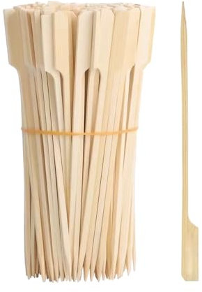 MAEXUS® Grill Spieße Holz 12cm, 100er Fingerfood Spieße Bambusstäbe, Schaschlikspieße Holz Holzspieße, Grillspieße Holz für Holzspiesse Fingerfood