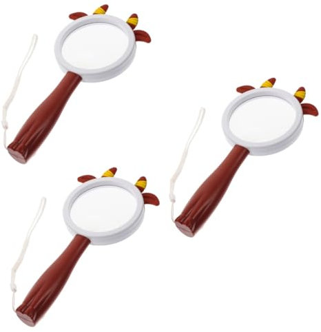 HOODANCOS 3stücke Handheld Lupe Für Mädchen Fach Fach Vergrößerung Tierform Für Outdoor-erkundungen Langlebiges Material Leicht Und Tragbar Für Naturentdecker