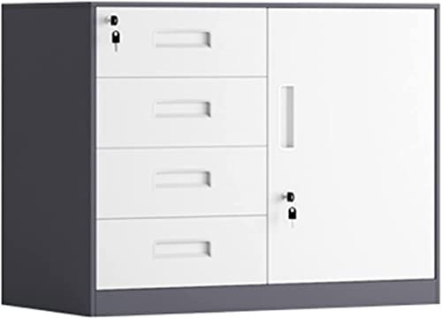 Armoire de rangement de bureau à 5 tiroirs avec serrure - Petit meuble de rangement de type tiroir de bureau pour l'organisation du bureau