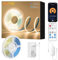 PAUTIX WIFI COB LED Tira Blanco Cálido 2700K 5M,480LEDs/M Regulable 24V LED Tira Flexible CRI90+ Brillo,Inteligente Función con Alexa,RF Remoto y Alimentación para decoración del Hogar de Bricolaje