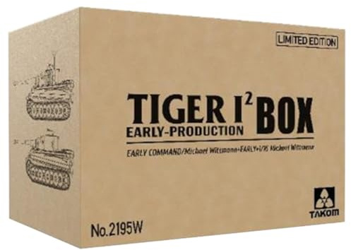 TAKOM 2195W Tiger I Early-Production Twin-Box w/Wittman Figure 1:35 Model Kits
