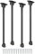 QUARKZMAN Klappbare Tischbeine, 4 Stück 35cm (13,8) Metall Klappbare Tischmöbelbeine Laptop Schreibtischbeine Ersatzbeine für Schrank Sofa Stuhl Bett, Schwarz