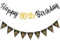 MAGLAUG 80th Birthday Decorations Banner Women Men, Black Gold Happy80th Birthday Banners for Men Women 80th Birthdays Banner Party Decorations (Birthday80th)
