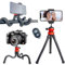 CNMTCCO - Trípode flexible para teléfonos inteligentes y cámaras con cabezal esférico ajustable de 360°, clip para teléfono extensible y mando a distancia inalámbrico Bluetooth para cámaras GoPro