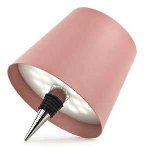 MU LIN lampada bottiglia ricaricabile,lampada da tavolo senza fili,Controllo Touch da 3 Modalita Temperatura di Colore, Dimmerabile, per Soggiorno, Ristorante