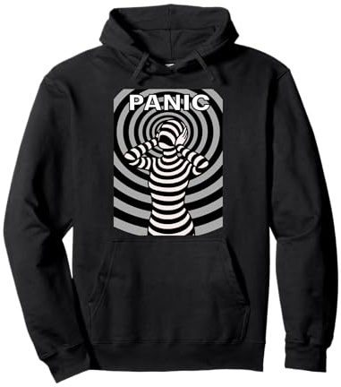 Hypnotic Waves Grafik Pullover Hoodie