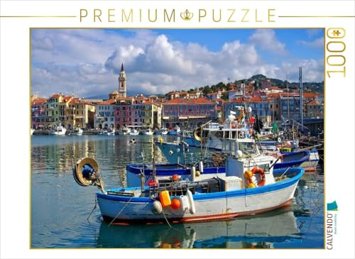 Puzzle · Hafen in Imperia | Riviera di Ponente · 1000 Teile · Lege-Größe 64 × 48 cm · CALVENDO Puzzle