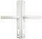 Gardinia Upvc Door Handle 240mm Screw Centres with Springs 278mm Long 92pz White