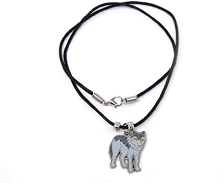 Cornelissen Kette Wolf Modeschmuck Anhänger emailliert Tier Tiere Wölfe