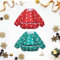 Little Dimsum Baby Langärmlige Lätzchen 2 Stück Christmas Fütterlätzchen mit Auffangschale Wasserdichter Nässeschutz, ideal als Geschenk zu Weihnachten, Passend für Kleinkinder (6-36 Monate)