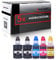 Logic-Seek 5X Tintenbehälter kompatibel für GI50 2X BK je 1x CMY Multipack für Canon Pixma G5050 G6050 G7040 G7050