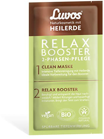 Luvos Wellness und Beauty Relax-Booster Clean-Maske, 2x7,5 ml