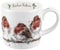 Portmeirion Wrendale Designs 'Rockin Robins' 0.3L Bone China Christmas Mug