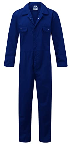 Fort Arbeitsoverall – Overall – 210 g/m² – Nietentaschen – bequemer Arbeitsanzug – strapazierfähiger Herren-Overall – Arbeitsoverall für Herren, königsblau, XL