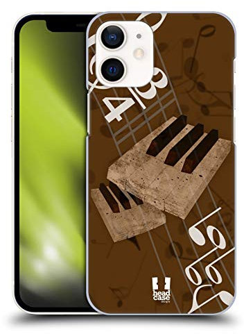Head Case Designs Tastiera Musika Custodia Cover Dura per Parte Posteriore Compatibile con Apple iPhone 12 Mini