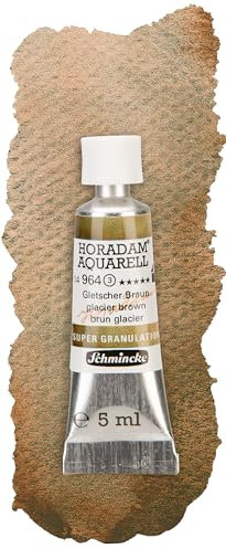 Schmincke – HORADAM® AQUARELL, Super Granulation, Gletscher Braun, 5 ml, sehr stark granulierende Farbtöne, feinste, supergranulierende Aquarellfarben