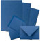 25x Briefpapier-Sets DIN A4 mit C6 Briefumschlägen, Nassklebung - Kraftpapier-Blau - Recycling-Schreibpapier mit Kuverts - FarbenFroh by GUSTAV NEUSER