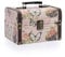 OLegei Coffret au trésor boîte de rangement en bois + cuir PU coffret à bijoux vintage cadeau pour ranger des bijoux,bibelots 18 x 14 x 12cm (motif de papillon)