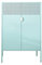 WAOCEO Weinregale Weinkabinett, Metallwein-Lagerschrank, for Wohnkultur, Bar, Wohnzimmer, Küche, Blau barschrank
