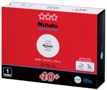 Nitaku NB1701 Tischtennisbälle, 3 Sterne, Premium, Clean, 1 Dutzend