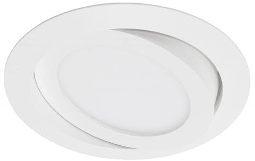3er Set LED Einbauleuchte, Ø 14 cm, 6,4 W, Weiß