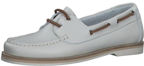 Tamaris Damen Moccassins Leder; Offwhite Leather/weiß; 38 EU