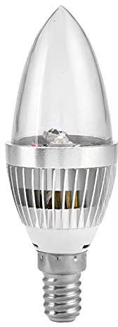 Fafeicy Lampe de Couleur LED, 3W RGB LED Lampe à Bougie à Changement de Couleur Ampoule Colorée et Kit de Télécommande avec Couvercle E14, Détecteurs de Mouvement (Couvercle transparent E14)