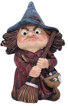 ADMAY Devil Witch Costume Pirate Halloween Costume Women's Halloween Garden Gnome Made of Polyresin for Witch Lawn Ornaments Indoor and Outdoor Holder for (B, One Size)